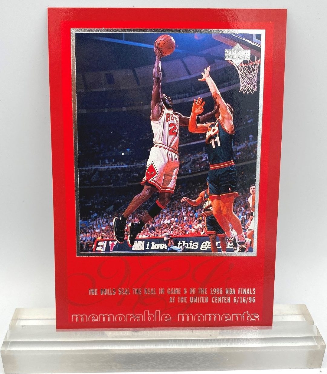 1997 Upper Deck Michael Jordan Championship Journals #18 Michael Jordan  MOMENTS