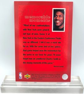 1997 Upper Deck Memorable Moments (Michael Jordan) Splitting The Knicks Defense 3x5 (2pcs) Card # 21 (4)