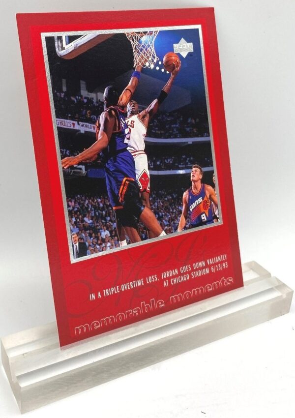 1997 Upper Deck Memorable Moments (Michael Jordan) Triple Overtime Loss 3x5 (2pcs) Card # 19 (2)