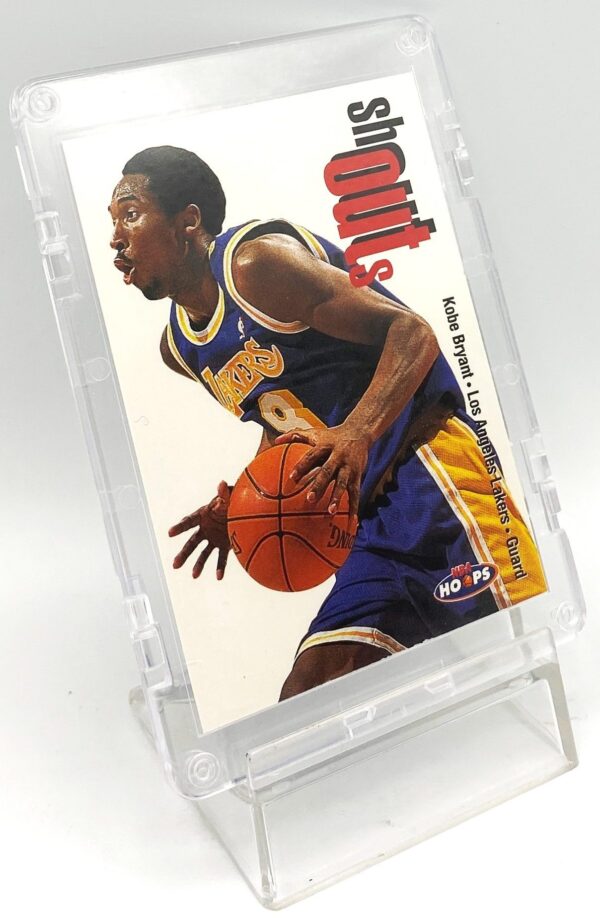 1998-99 Skybox Shout Outs Kobe Bryant (NBA Hoops) Insert Card #21-30SO (2pcs) (3) 1998-99 Skybox Shout Outs Kobe Bryant (NBA Hoops) Insert Card #21-30SO (2pcs) (3)
