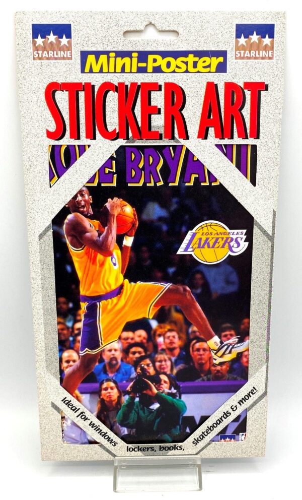 1998 Kobe Bryant NBA (Lakers-Jersey #8 Mini-Poster Sticker Art) (1) 1998 Kobe Bryant NBA (Lakers-Jersey #8 Mini-Poster Sticker Art) (1)