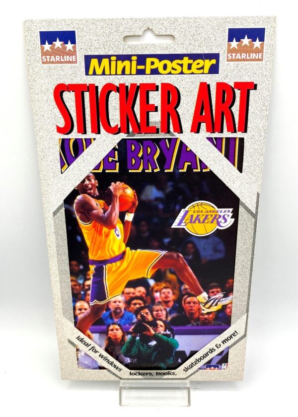 1998 Kobe Bryant NBA (Lakers-Jersey #8 Mini-Poster Sticker Art) (2) 1998 Kobe Bryant NBA (Lakers-Jersey #8 Mini-Poster Sticker Art) (2)