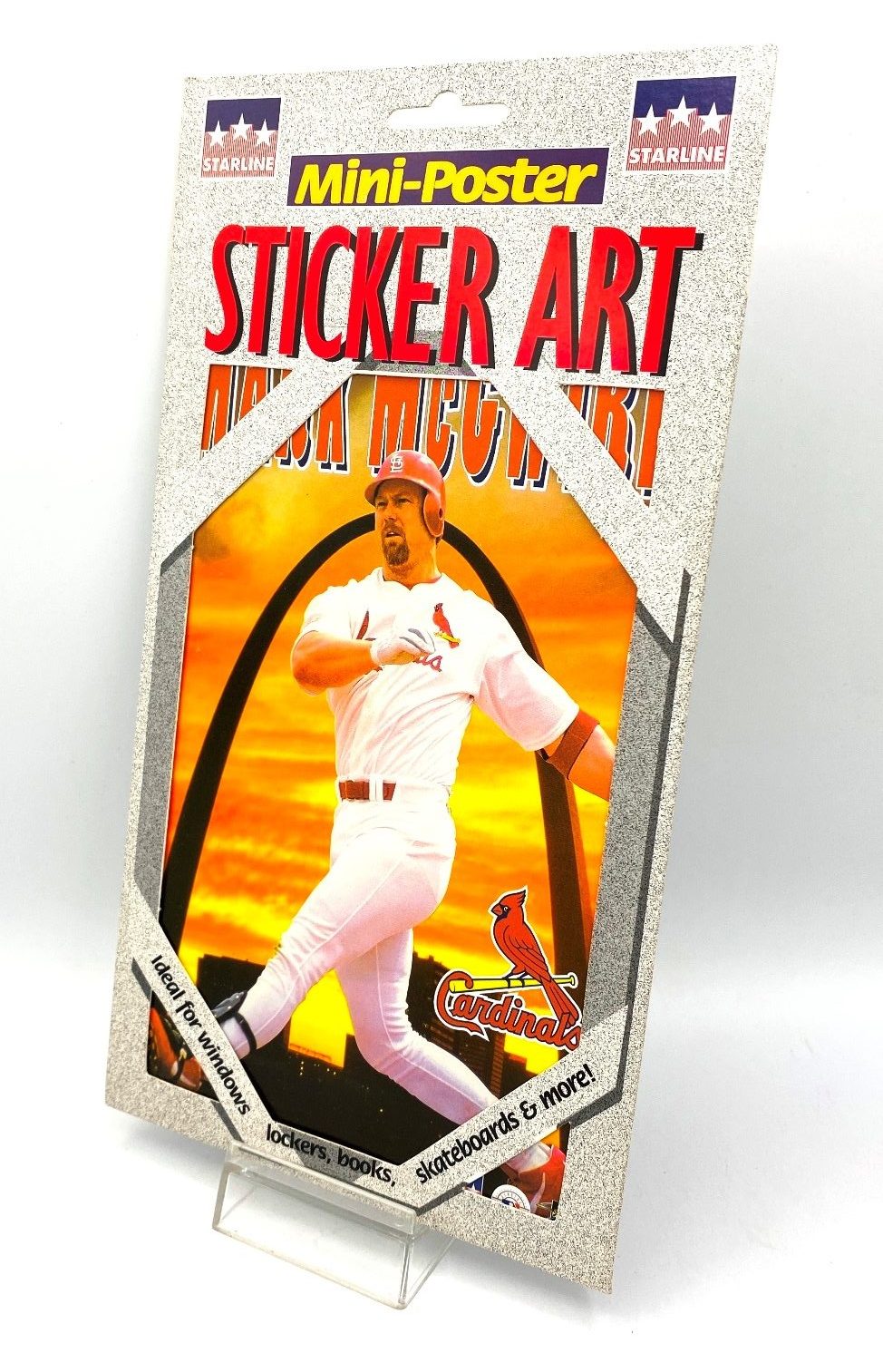 1998 Mark McGwire MLB (Cardinals-Jersey #25 Mini-Poster Sticker Art) (4)