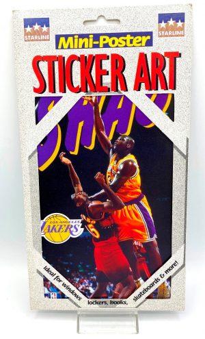 1998 Shaq NBA (Lakers-Jersey #32 Mini-Poster Sticker Art) (1)