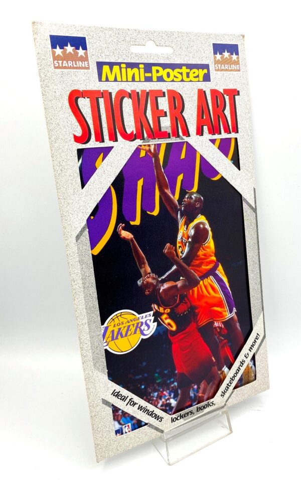 1998 Shaq NBA (Lakers-Jersey #32 Mini-Poster Sticker Art) (3) 1998 Shaq NBA (Lakers-Jersey #32 Mini-Poster Sticker Art) (3)