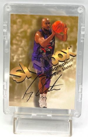 1998 Skybox (Reggie Slater) Raptors Rookie Autograph Card #NNO (1)
