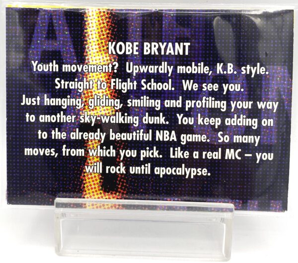 1998 Skybox Thunder Kobe Bryant (Flight School) 1pc Card #NN (6) 1998 Skybox Thunder Kobe Bryant (Flight School) 1pc Card #NN (6)