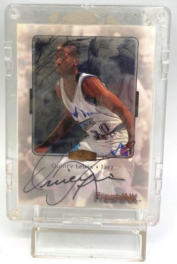 1999-00 Flair (Quincy Lewis) Certified Autograph Card #COA (2)