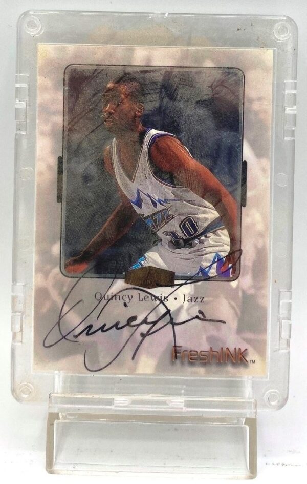 1999-00 Flair (Quincy Lewis) Certified Autograph Card #COA (3)
