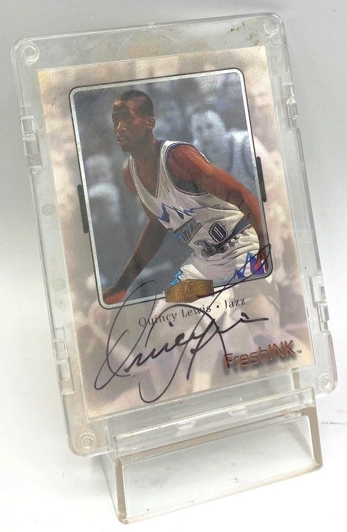 1999-00 Flair (Quincy Lewis) Certified Autograph Card #COA (4)