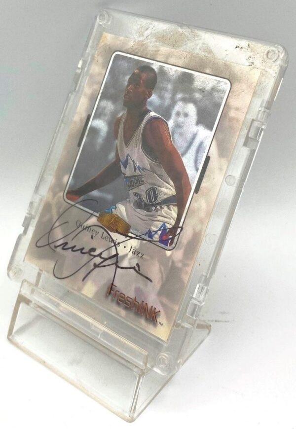 1999-00 Flair (Quincy Lewis) Certified Autograph Card #COA (5)