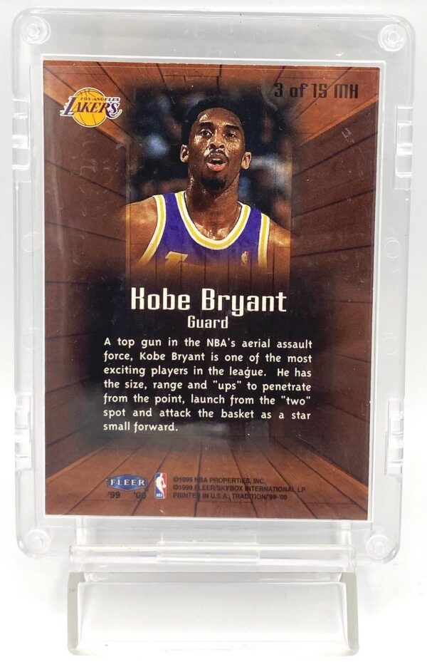 1999-00 Fleer Tradition Kobe Bryant (Master-Holo-Print) 1pc Card #3 of 15MH (5)