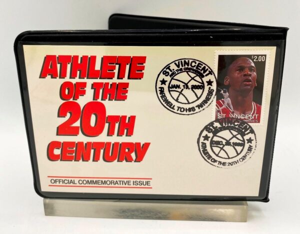 1999-2000 Michael Jordan (Athlete of the Century 23k Gold Stamp & Walet Ltd Ed #180 of 1200) UD (9)