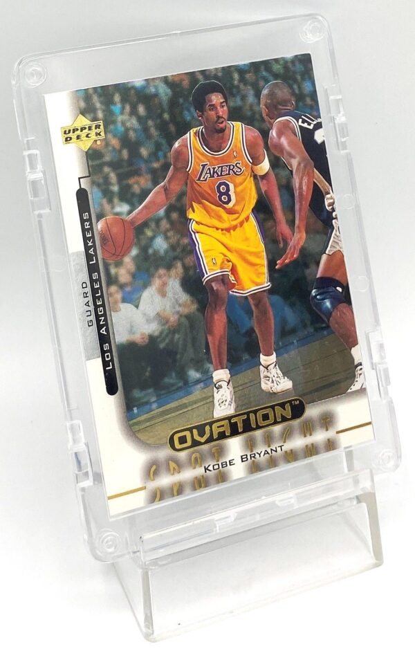 1999 Ovation Spotlight Kobe Bryant (Chrome-Gold S-P) Insert Card #OS3 (3pcs) (3) 1999 Ovation Spotlight Kobe Bryant (Chrome-Gold S-P) Insert Card #OS3 (3pcs) (3)