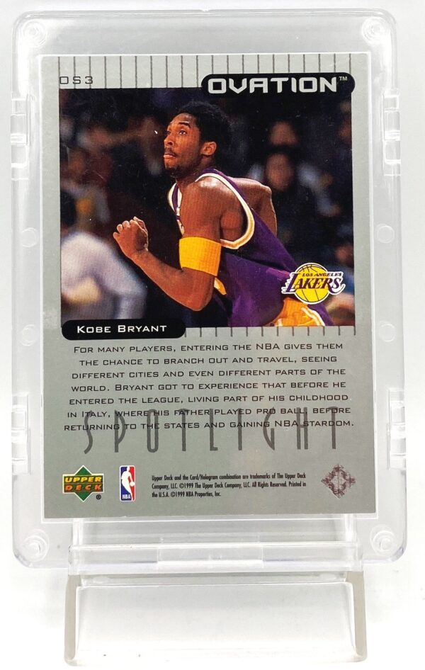 1999 Ovation Spotlight Kobe Bryant (Chrome-Gold S-P) Insert Card #OS3 (3pcs) (5) 1999 Ovation Spotlight Kobe Bryant (Chrome-Gold S-P) Insert Card #OS3 (3pcs) (5)