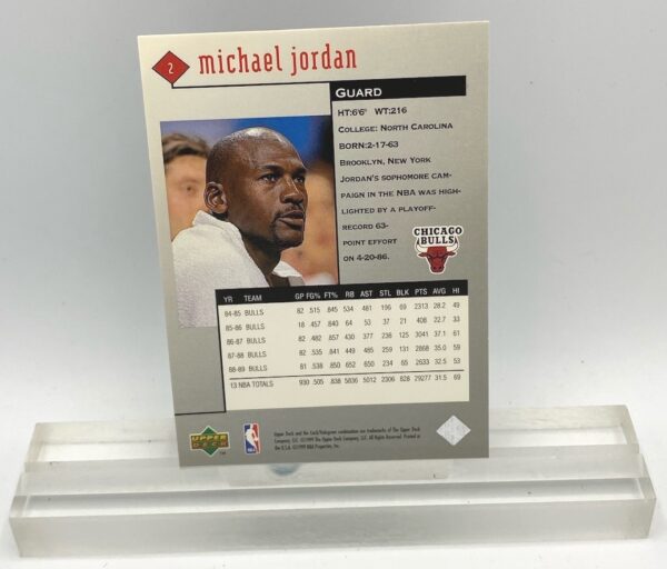 1999 Upper Deck Black Diamond (Michael Jordan Card #2) 2pcs (2)