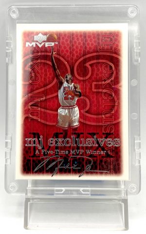 1999 Upper Deck MVP Michael Jordan-MJ Exclusive (5-Time MVP Signature SS Card #187) 1pc (1)