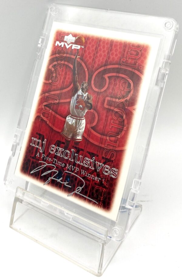 1999 Upper Deck MVP Michael Jordan-MJ Exclusive (5-Time MVP Signature SS Card #187) 1pc (4)