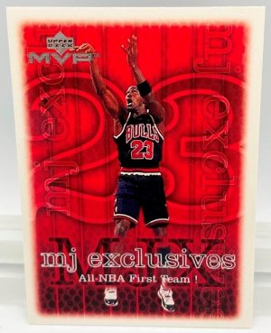 1999 Upper Deck MVP Michael Jordan-MJ Exclusive (NBA 1st Team SSP Card #199) 1pc (1)