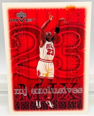 1999 Upper Deck MVP Michael Jordan-MJ Exclusive (Silver PRINT Card #193) 1pc (1)
