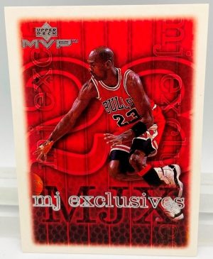 1999 Upper Deck MVP Michael Jordan-MJ Exclusive (Silver Script Print Card #179) 1pc (1)
