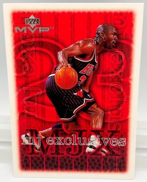 1999 Upper Deck MVP Michael Jordan-MJ Exclusive (Silver Script Print Card #181) 1pc (1)