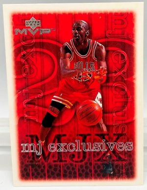 1999 Upper Deck MVP Michael Jordan-MJ Exclusive (Silver Script Print Card #201) 1pc (1)