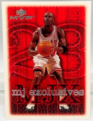 1999 Upper Deck MVP Michael Jordan-MJ Exclusive (Silver Script Print Card #205) 1pc (1)
