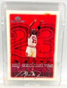 1999 Upper Deck MVP Michael Jordan-MJ Exclusive (Silver Script Signature Card #193) 1pc (1)
