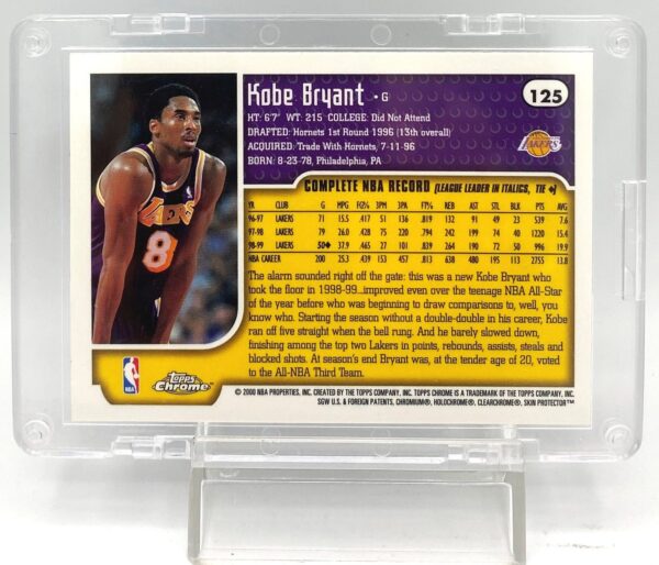 2000 Topps Chrome Kobe Bryant (Chrome-Skin Protector) Silver SP #125 (1pc) (5) 2000 Topps Chrome Kobe Bryant (Chrome-Skin Protector) Silver SP #125 (1pc) (5)