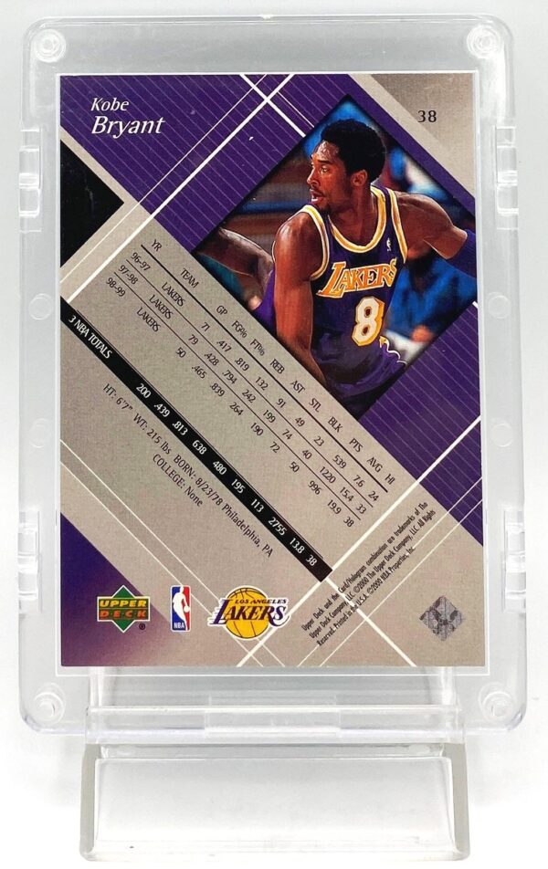 2000 UD Black Diamond Kobe Bryant (Chrome-Silver Script Print) Card #38 (2pcs) (5)