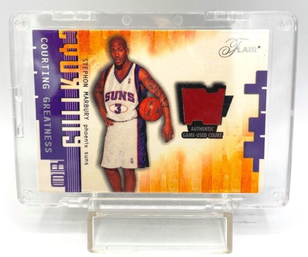 2001-02 Flair (Stephon Marbury) GU Court Card #NNO (1)