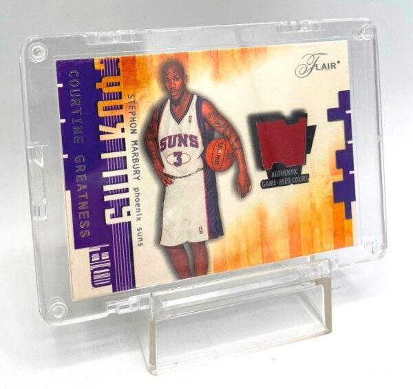 2001-02 Flair (Stephon Marbury) GU Court Card #NNO (3)