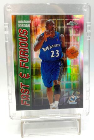 2001-02 Topps Chrome Michael Jordan Refractor Card # FF05 (1)