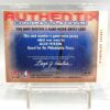 2001 Fleer Authentix (Allen Iverson) Jersey Card #JA-AI (5) 2001 Fleer Authentix (Allen Iverson) Jersey Card #JA-AI (5)