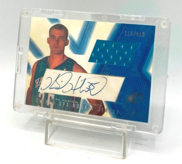2001 SPX (Kirk Haston) Auto-Rookie Jersey Card #105 (4)