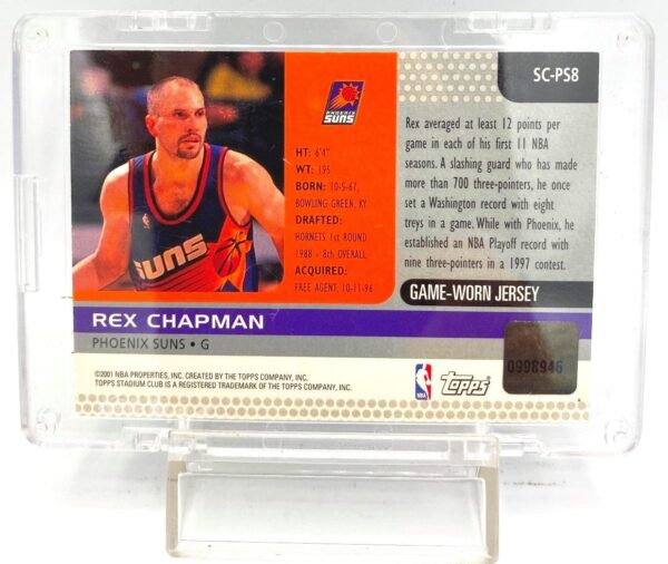 2001 Stadium (Rex Chapman) Game Worn Jersey Card #SC-PS8 (5) 2001 Stadium (Rex Chapman) Game Worn Jersey Card #SC-PS8 (5)