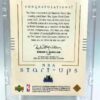 2001 UD Reserve (Kevin Garnett) Start-Up Jersey Card #KG (5)
