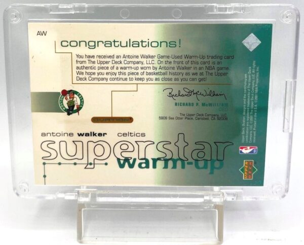 2001 Upper Deck (Antoine Walker) Game Jersey Card #AW (5) 2001 Upper Deck (Antoine Walker) Game Jersey Card #AW (5)