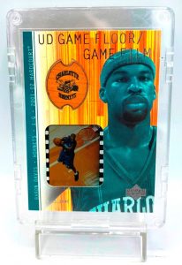 2001 Upper Deck (Baron Davis) Game Floor & Film Card #BD-F (1)