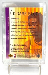 2001 Upper Deck (Chris Webber) Game Floor Card #CW-1 (5)