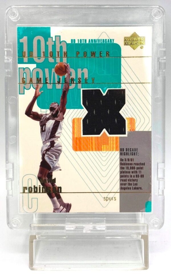 2001 Upper Deck (David Robinson) Game Jersey Card #DR-X (1) 2001 Upper Deck (David Robinson) Game Jersey Card #DR-X (1)
