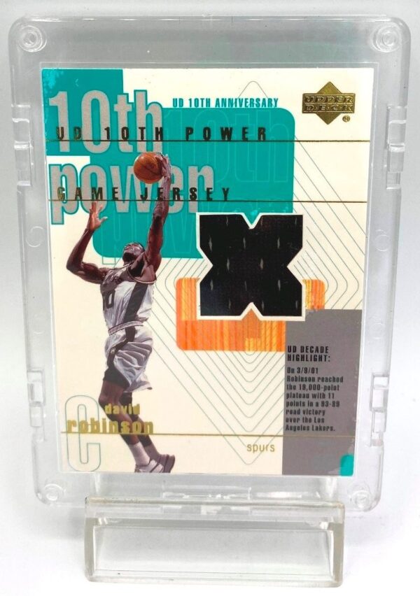 2001 Upper Deck (David Robinson) Game Jersey Card #DR-X (2) 2001 Upper Deck (David Robinson) Game Jersey Card #DR-X (2)