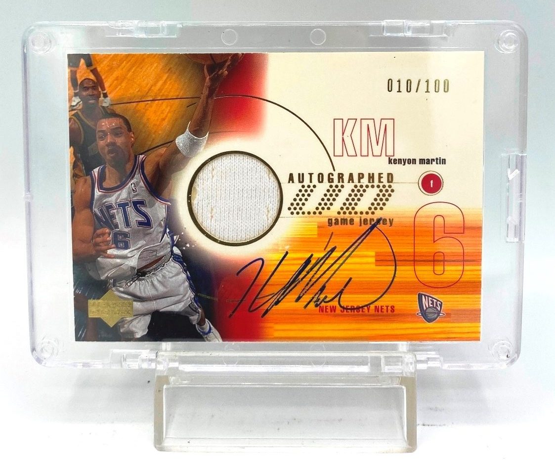 2001 Upper Deck (Kenyon Martin) Auto-GJ Card #KM-A (1)