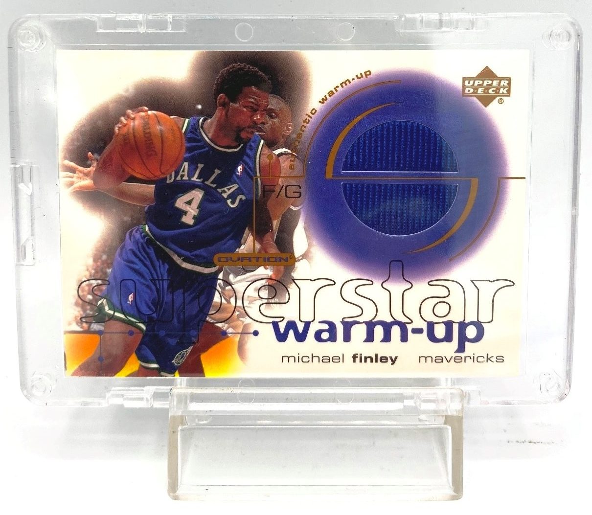 2001 Upper Deck! (Michael Finley) SS Warm-Up Card #MF (1)