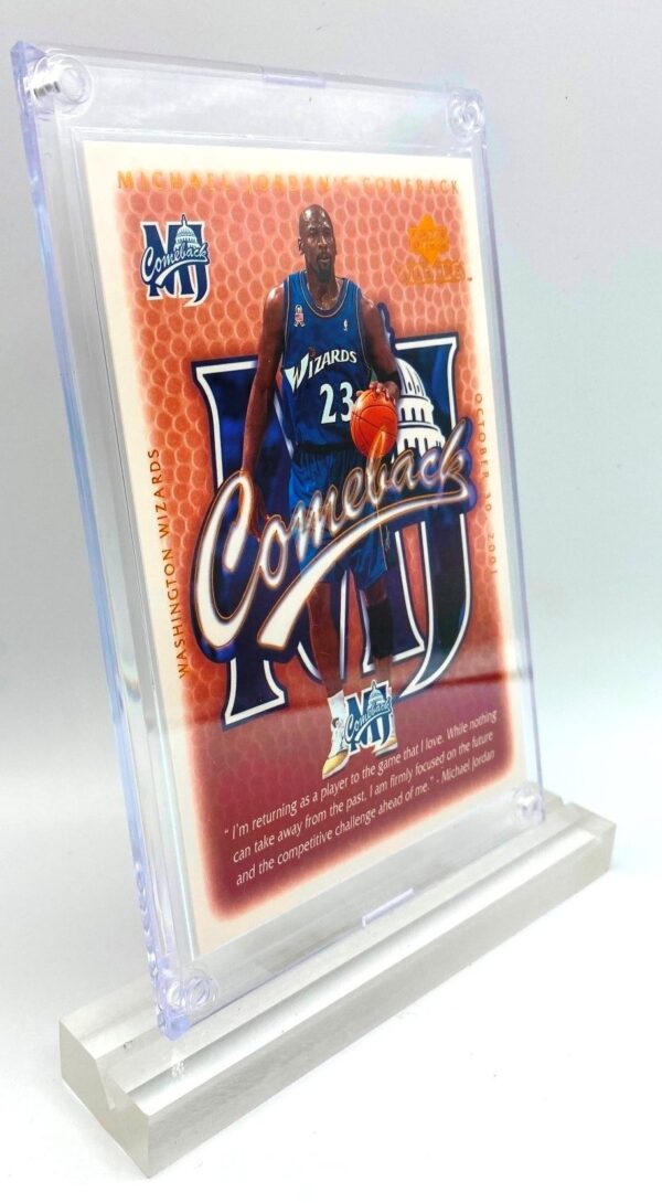 2001 Upper Deck (Michael Jordan) MJ Comeback) Card #MJC (2pcs) (2) 2001 Upper Deck (Michael Jordan) MJ Comeback) Card #MJC (2pcs) (2)