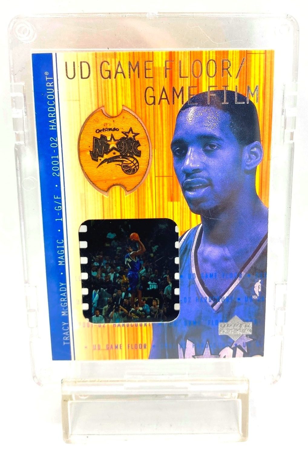 2001 Upper Deck (Tracy McGrady) Game Floor & Film Card #TM-F (1)