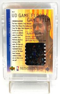 2001 Upper Deck (Tracy McGrady) Game Floor & Film Card #TM-F (5)