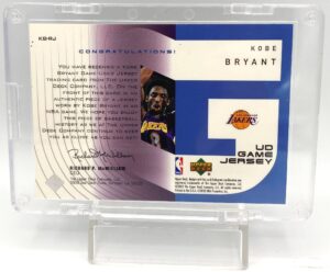 2002 UD Game Jersey Kobe Bryant (Congratulation) 1pc Insert Card #KB-RJ (5)