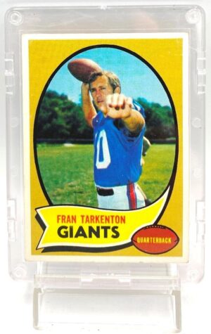 1970 Topps Football Fran Tarkenton Card #80 (2)